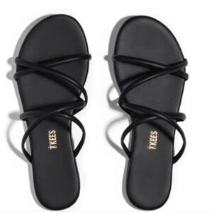 NEW Tkees Sloan Strappy Black Sandals size 7